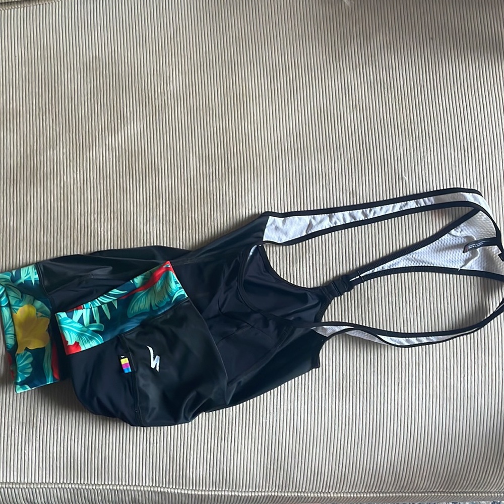 Fun Printed - Specialized - medium cycling bib shorts - womens